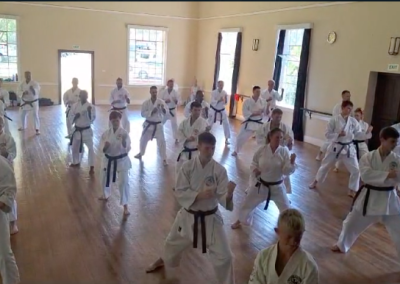 Karatekas at Regional Training in Sabie