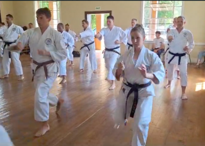Karatekas at Regional Training in Sabie