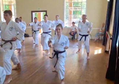 Karatekas at Regional Training in Sabie