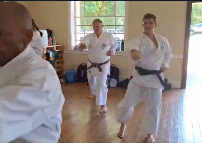 Karatekas at Regional Training in Sabie