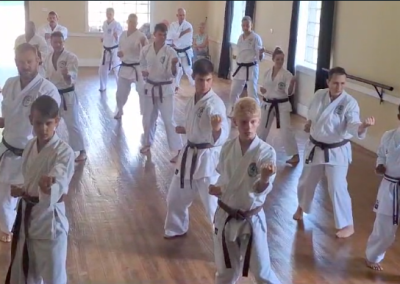 Karatekas at Regional Training in Sabie
